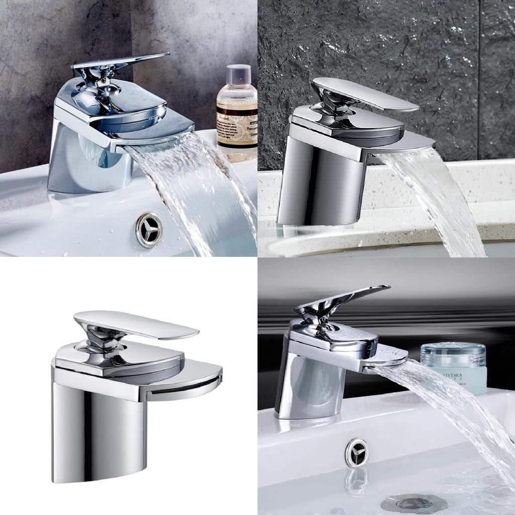 Vodopádové baterie Koupelnové umyvadlo Umyvadlová jednopáková baterie Chromovaná šatní baterie Elegance