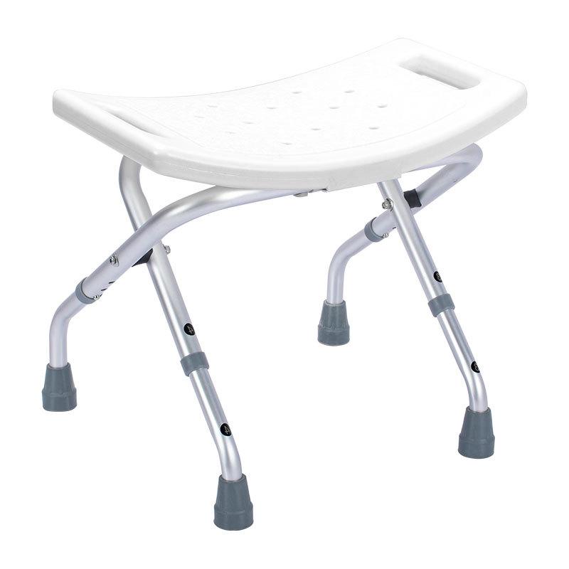 Dinglian Adjustable Height Foldable Aluminum Bath Chair for Elderly, Children, and Pregnant Women
