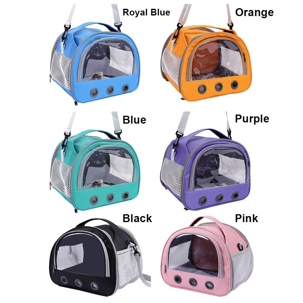 Clear Window Small Animal Travel Carrier Breathable Mesh Comfortable Pet Carrier Bag Safety Ventilation Kitten Outgoing Handbag
