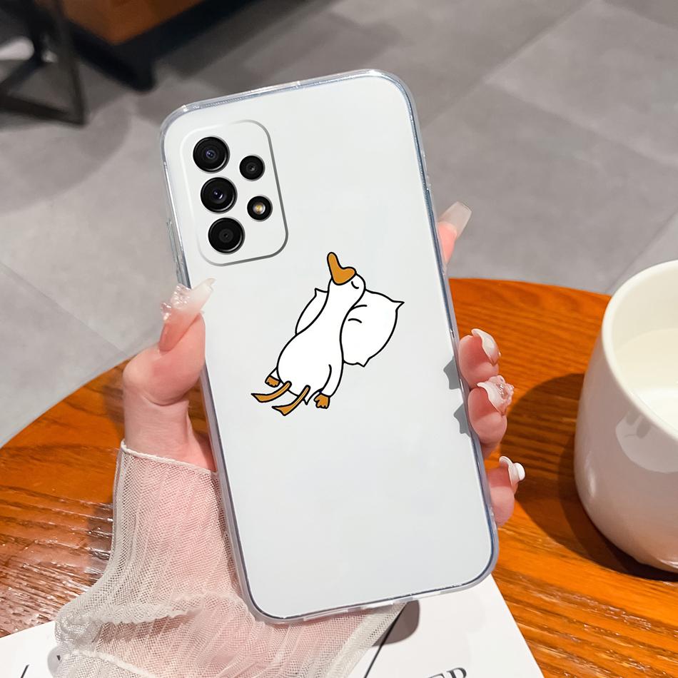 Flower Case For Samsung Galaxy A52 Phone Cover For Samsung A 52 Cases Soft Transparent Silicone Christmas Elk deer Back Covers