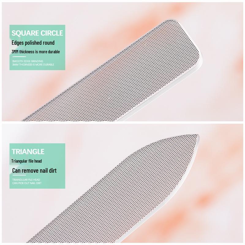 Nano Glass Nail File - Black Technology Manicure Polisher for Shaping and Mattifying Nails