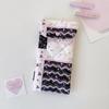 1Pcs Fashion Floral Bow Snap Pen Bag Student Stationery Girl Portable Glasses Storage Bag Large Capacity Travel Makeup Bag Gifts