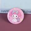 Round Metal Badge Pin with Cartoon Character Design Durable Enamel Finish Suitable for Backpacks Jackets and Collectors Accessories