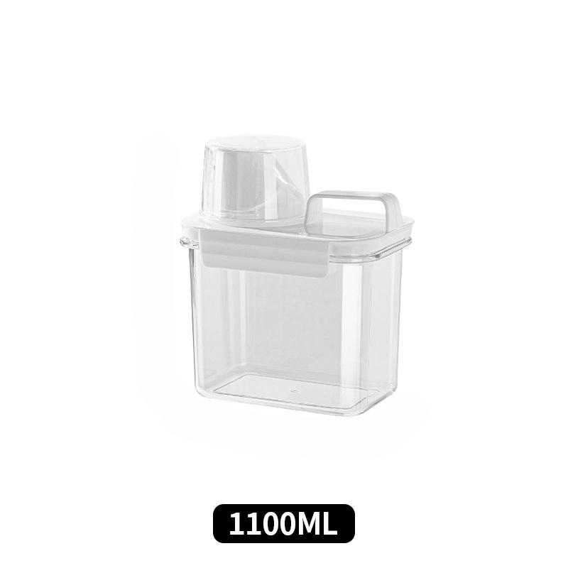 Household Storage Box, Laundry Detergent Storage Bucket, Carrying Scale Cup, Grain Moisture-Proof Sealed Can, Pet Storage Bucket