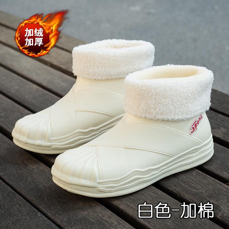 Fashion Rain Shoes Women's Outer Wear Adult Rain Boots Non-slip Versatile Shell Head Water Shoes Waterproof Glue Shoes Women's Summer