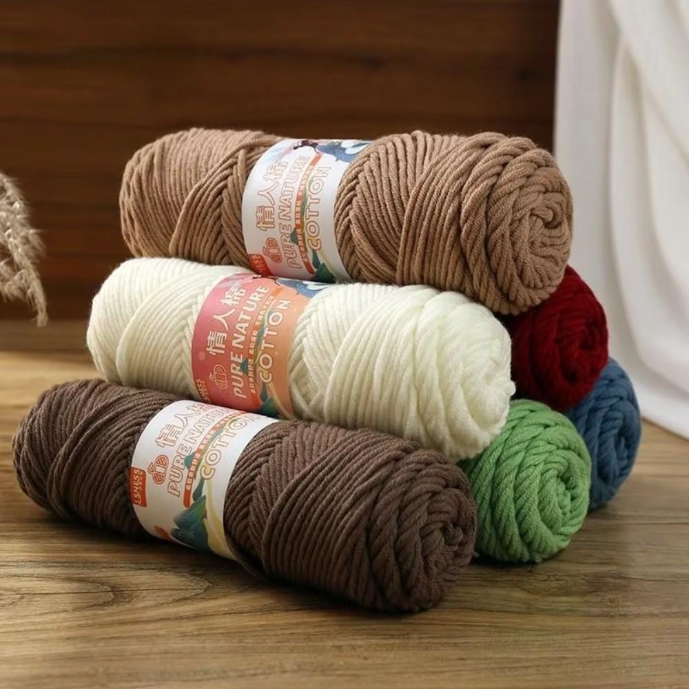 New DIY Knitting Wool Ball Soft Hand Crocheted Yarn 8-Strand Wool Thread