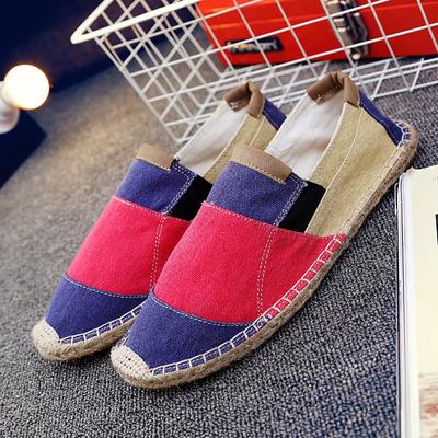 Nowe Ręcznie Robione Płaskie Buty Męskie Oddychające Espadryle dla Mężczyzn But Casualowy Wygodne Wsuwane Buty Płócienne Męskie Obuwie Rybackie