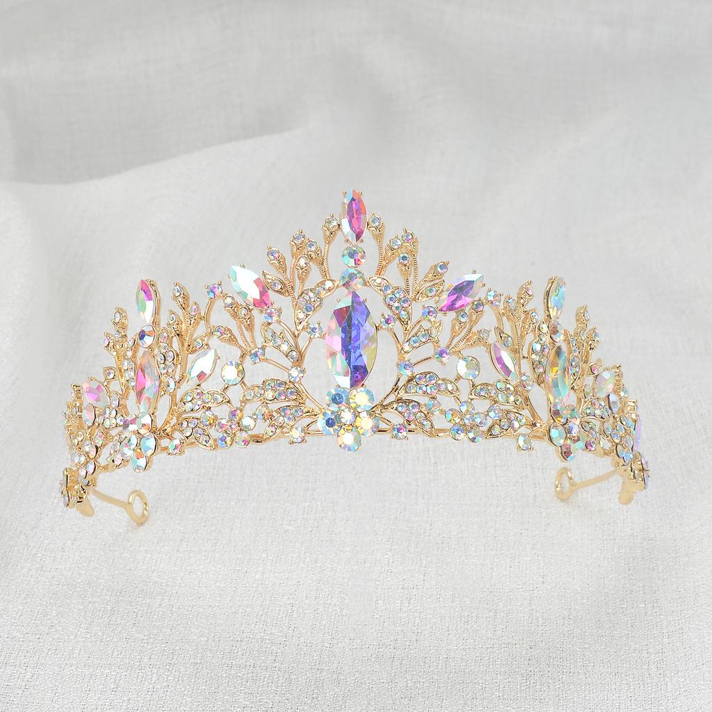 Children's Little Princess Crown Hairpin Birthday Performance Performance Decorative Headdress Hair Accessories Bridal Headdress High-end