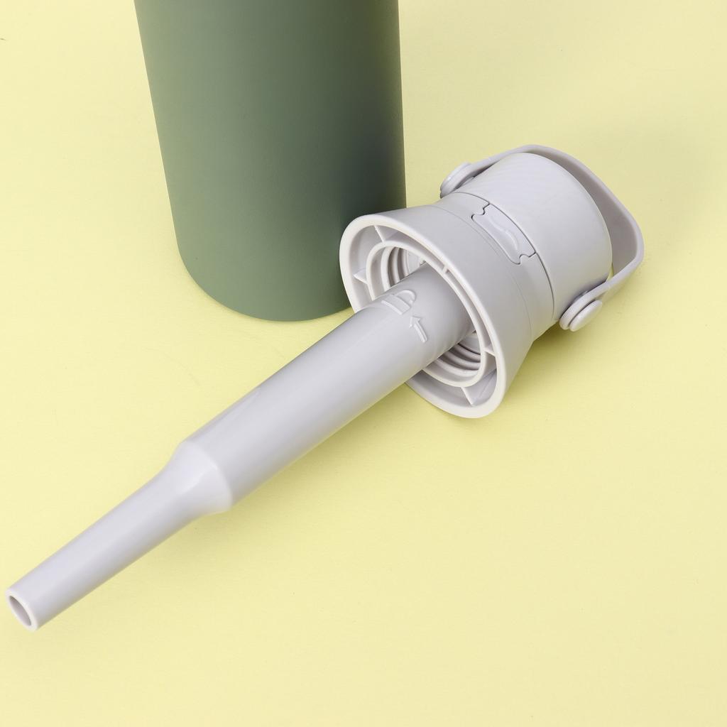 Thickened stainless steel thermos cup Portable car straw cup Creative portable with straw Outdoor sports kettle