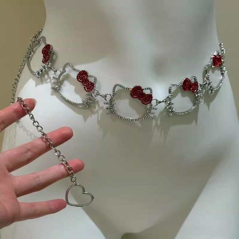 Taillenkette Kollektion~ Halskette mehrlagige Perlen-Taillenkette Brustkette Hofessen Schulterkette leichter Luxus Bein Kette einzigartiges Halsband