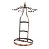 2 in 1 Wine Rack Stemware Storage And Display 6 Glasses Bottle Unique Iron Goblet Drying