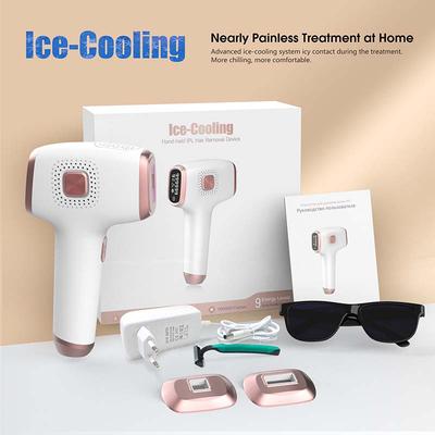 Epilator Laser IPL Popular de Mare Putere 19J 2 Moduri Nedureros și Permanent Îndepărtare Păr Feminin Portabil de Mână Răcire cu Gheață Remover