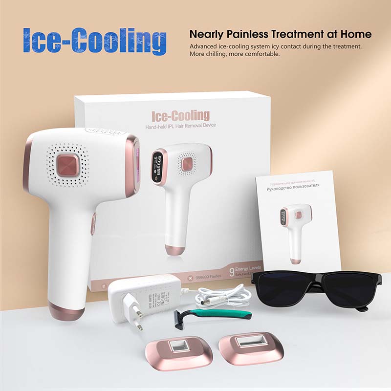 Popular High Power 19J Laser IPL Epilator 2 Mode Painless and Permanent Female Hair Removal Portable Handheld Ice Cool Remover