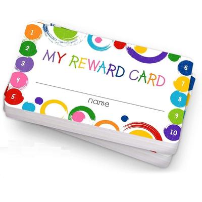 Tarjetas Perforadas Mis Tarjetas de Recompensa para el Aula Estudiante Hogar Incentivo de Comportamiento para Niños Motivacional Niños Tarjeta Linda
