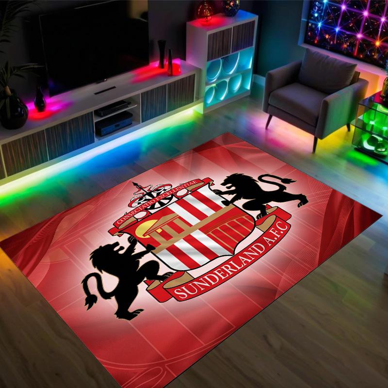 Sunderland Design Crystal Velvet Carpet Cozy Non?Slip Printed Rug For Bedroom Living Room Entrance