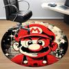 1pc Mario Bros Office Round Area Rug, Indoor Mat Suitable For Office, Bedroom Living Room Home Decor, Room Deco,  Offic a0926223