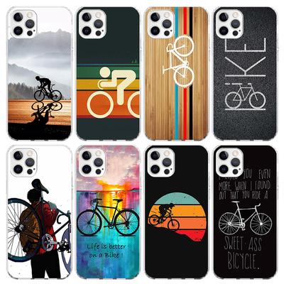 Bicycle Bike Sport Phone Case For iPhone 17 Air 16 15 Pro Max 14 Plus 13 Mini 12 11 Cover 7 8 SE Silicone Shell Print Fundas 17