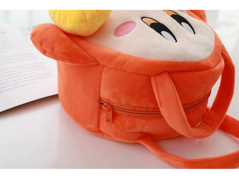 Kirby Star Handbag: Cute Cartoon Plush Bag for Girls, Versatile for Shopping, Sundries, or Cosmetics