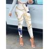 2026 Womens High-Waist Printed Yoga Leggings Casual Slim Fit Activewear Pants