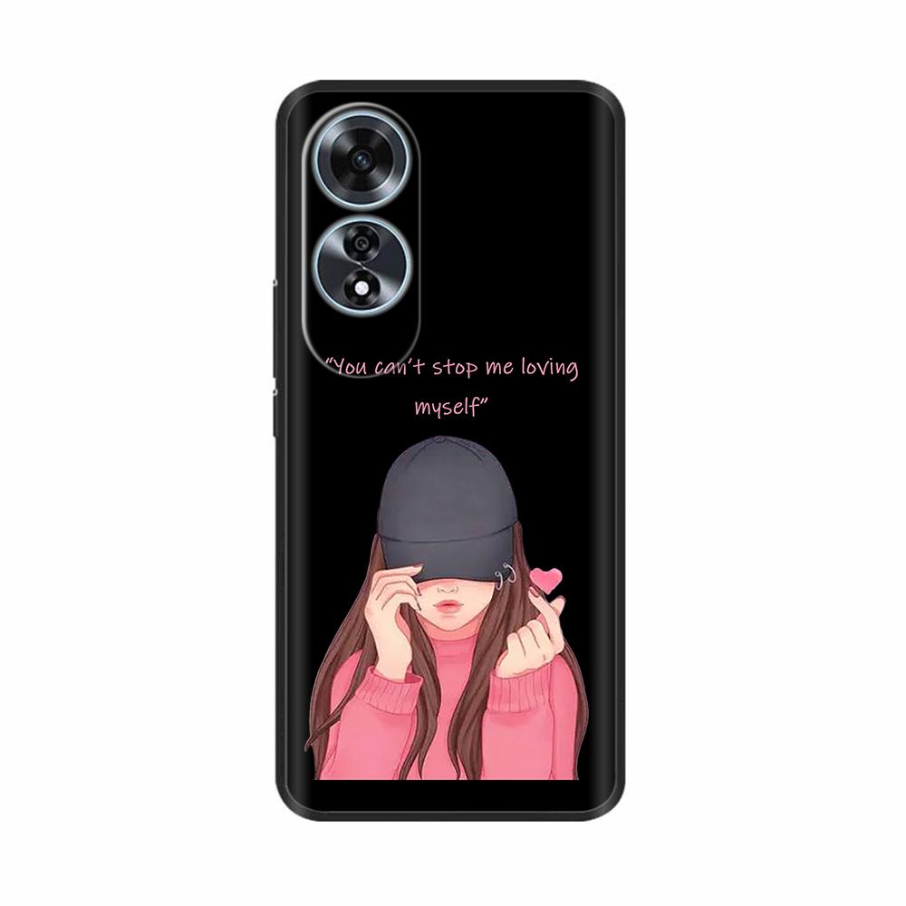 For Oppo A60 4G Case Love Heart Butterfly Soft Silicone Painted Back Cover For Oppo A60 OppoA60 4G Phone Shell Housing Fundas