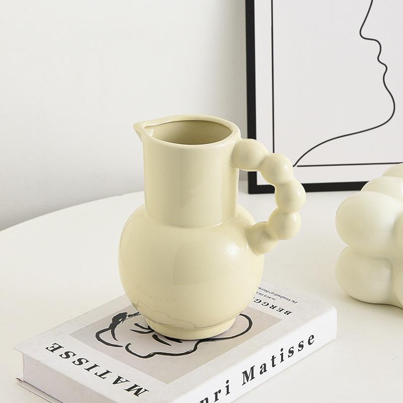 

Ваза Европейская классическая ваза Домашняя гостиница Цветочная композиция Модный орнамент Ваза Керамическая ваза