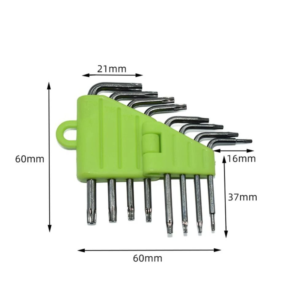 Portable Hex Torx Wrench Set T5 T7 T8 T9 T15 T20 Hex Key Durable L Type Screwdriver  Hand Tools