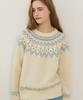 NONLOCAL Nordic Jacquard Merino Wool Knit - Ivory