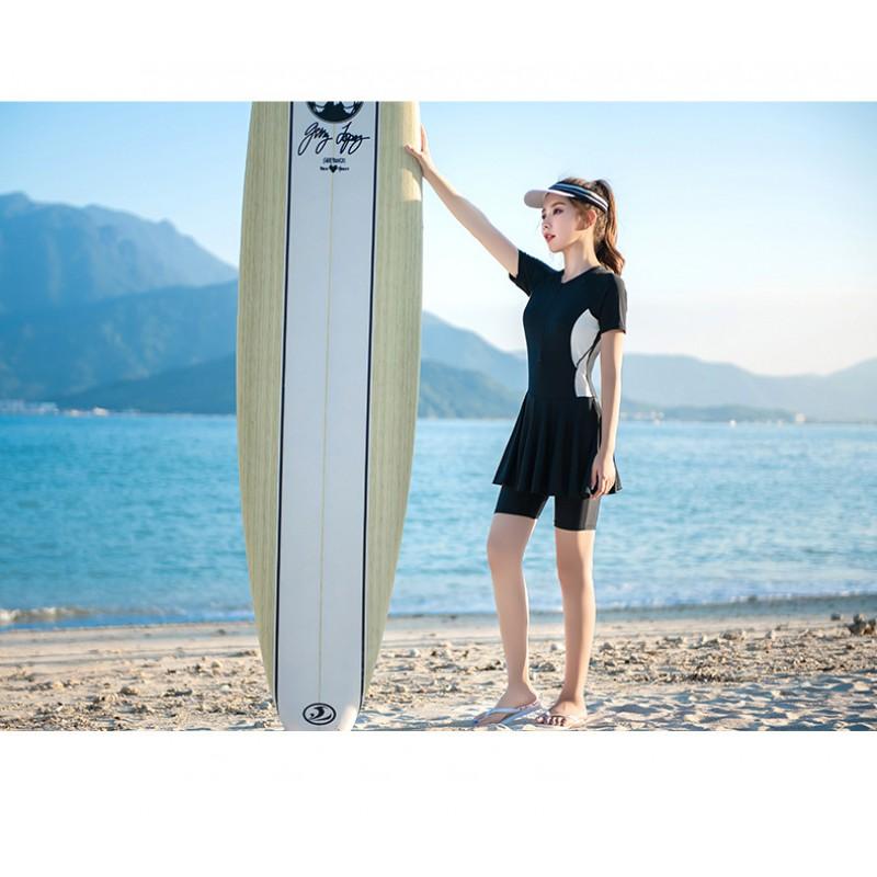 Plus Size Womens One Piece Swimsuit With Tummy Control Quick Dry High Elasticity Swimming Pool Training