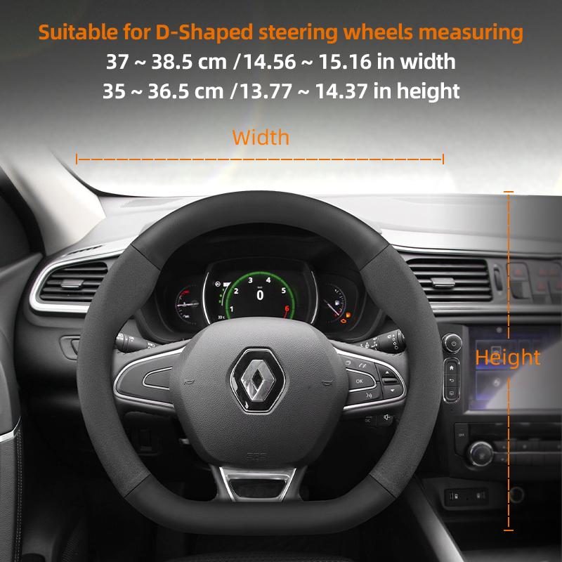 Für Renault Lenkradbezüge: Mégane 3, 2, 4, Clio 4, 5, Trafic, Scenic 2, Austral, Kangoo, Arkana, Kadjar. Zubehör.