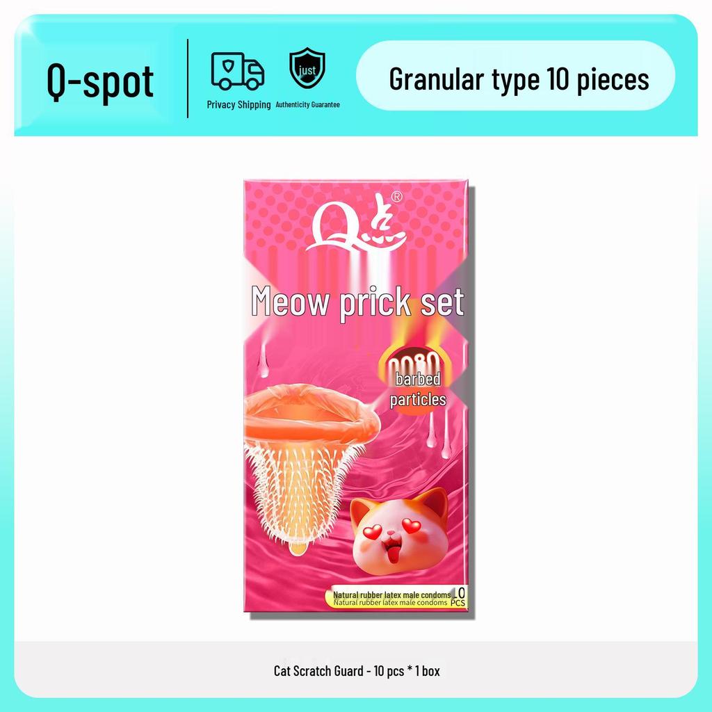 Q Point Ultra-Thin Lubricated Condoms - 10 Count Moisturizing & Safe for Adult Family Planning