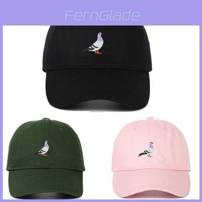 Pigeon Embroidered Baseball Cap With Sun Protection For Casual Wear