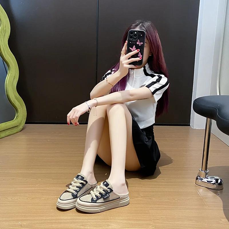 Fashion Zimni Fall Women Thick Heeled Shoes Sports Brand Shoes Heels Shoes Sneakers Funky Wide Fit Tenismasculine Funky High-tech