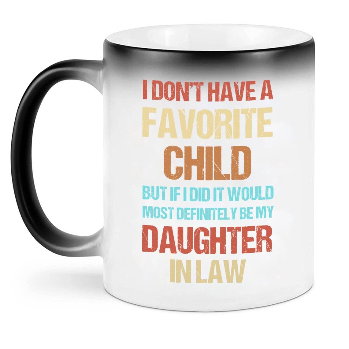 

Daughter Daughter Son Ceramic Color Changing Mug Coffee Mug Tea Mug Son In Law Child 301-400ml