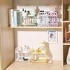 Two-Tier Folding Jewelry and Cosmetics Organizer for Bathroom or Desk