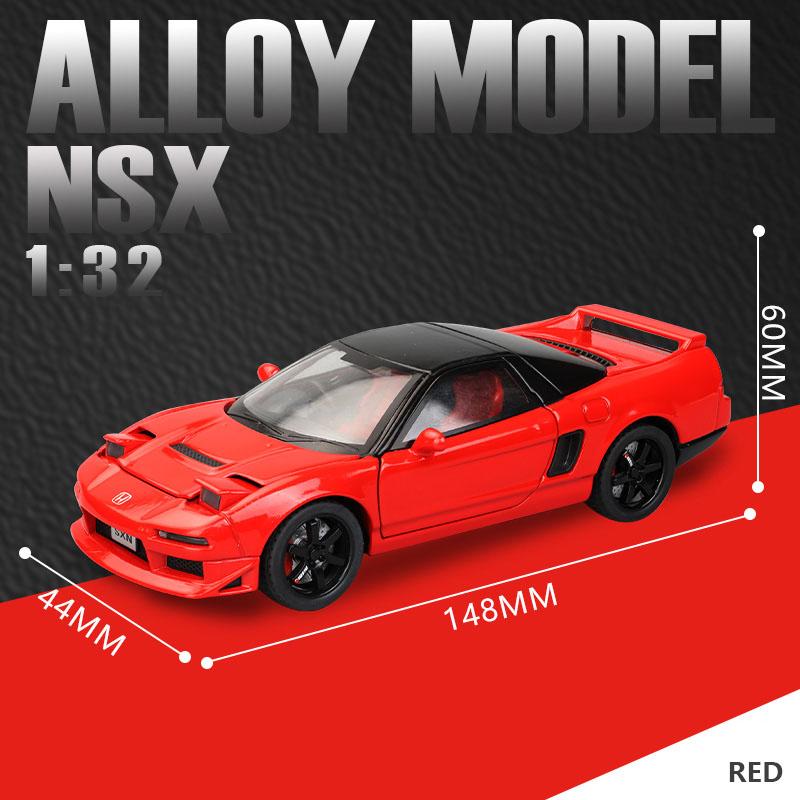 

1:32 Honda NSX Alloy Diecast Vehicle High End Simulation Models Sound Light Doors Opened Pull Back Kid Gift Exquisite Collect De