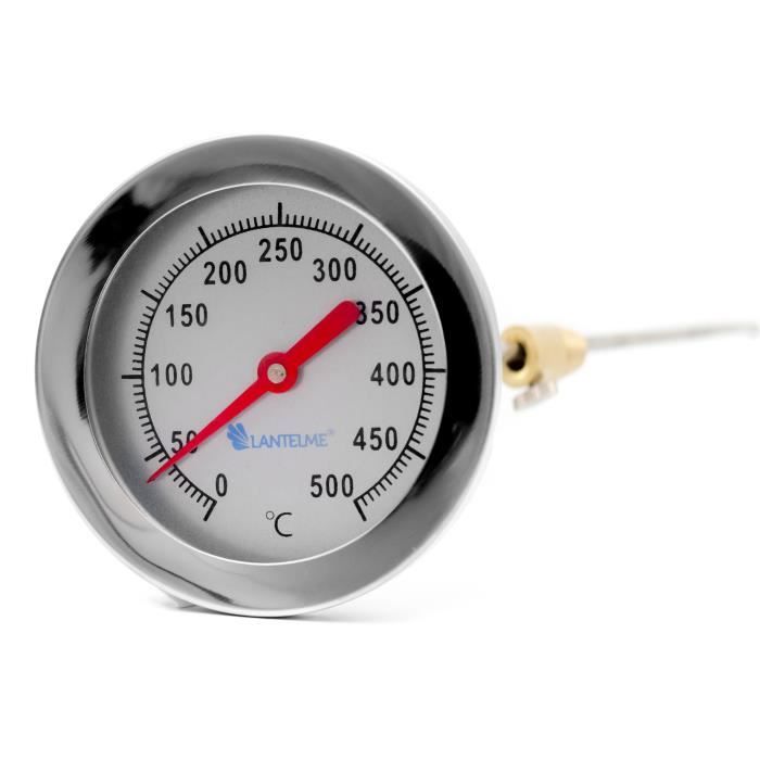 Lantelme Thermomètre De Four Pizza Barbecue 400°C - Longueur Du Manche 300 Mm