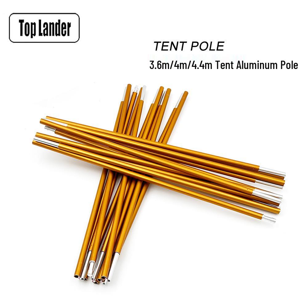 Foldable 7.9mm Aluminum Tent Pole for 3-4 Person Tents, Outdoor Support Accessory 3.6m