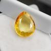 4.80 Ct NATURAL Yellow Sapphire Pendant Size Certified Pear Cut Loose Gemstone