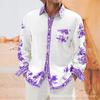 Stylish printed long-sleeve shirt, casual and versatile for daily wear.