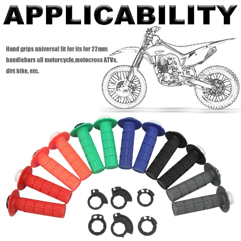 Motorcycle Grips Handlebar 7/8" 22mm Hand Grip Snap-on Cam Lock-on For KTM CRF SXF EXC Grips Handlebar Dirt Bike Parts