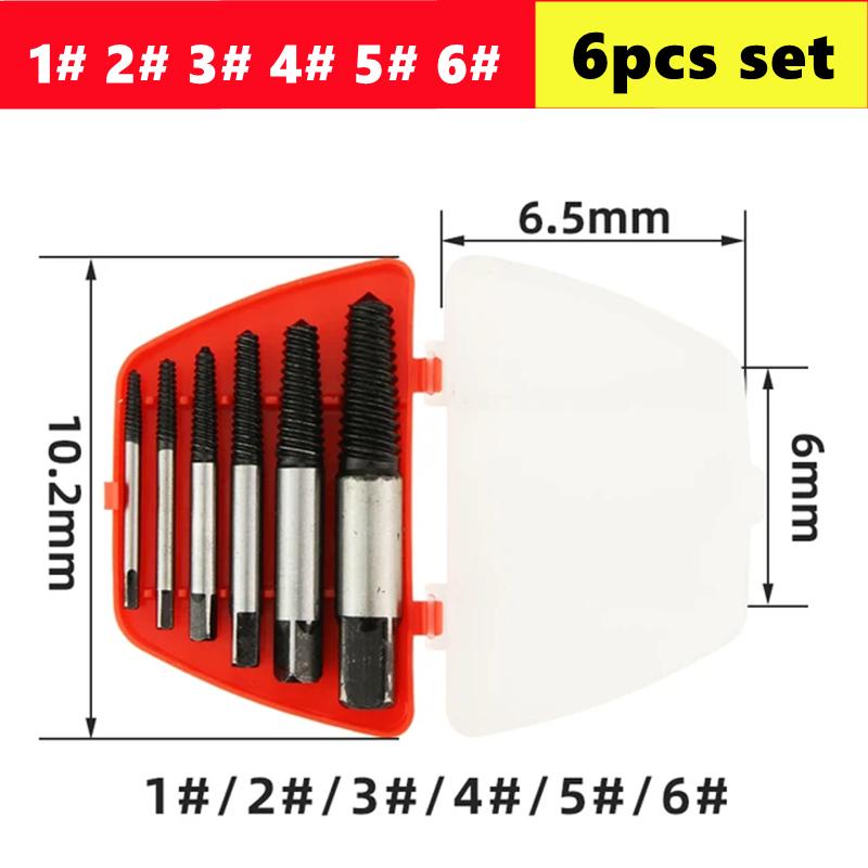 Pipe Damaged Screw Extracto 1/2'' 3/4'' Anti-Slip Bolt Removal For Pipes Inner Threading Making Pipe Thread Repair Tools