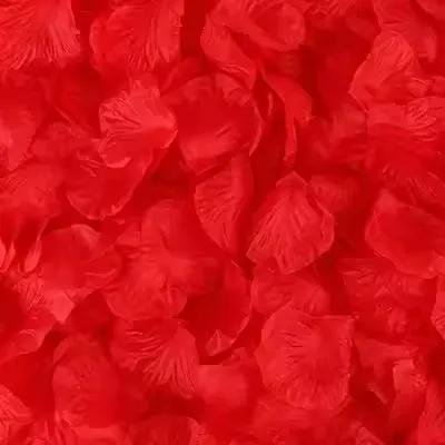 100/1000 Stück Künstliche Falsche Rosenblätter Bunte Simulation Seidenrosenblätter Für Valentinstag Hochzeitsparty Romantische Dekoration
