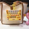 26-key Keyboard Keychain Pressable Keys Press Button Toy Cute Mini Keyboard Charm  Gifts