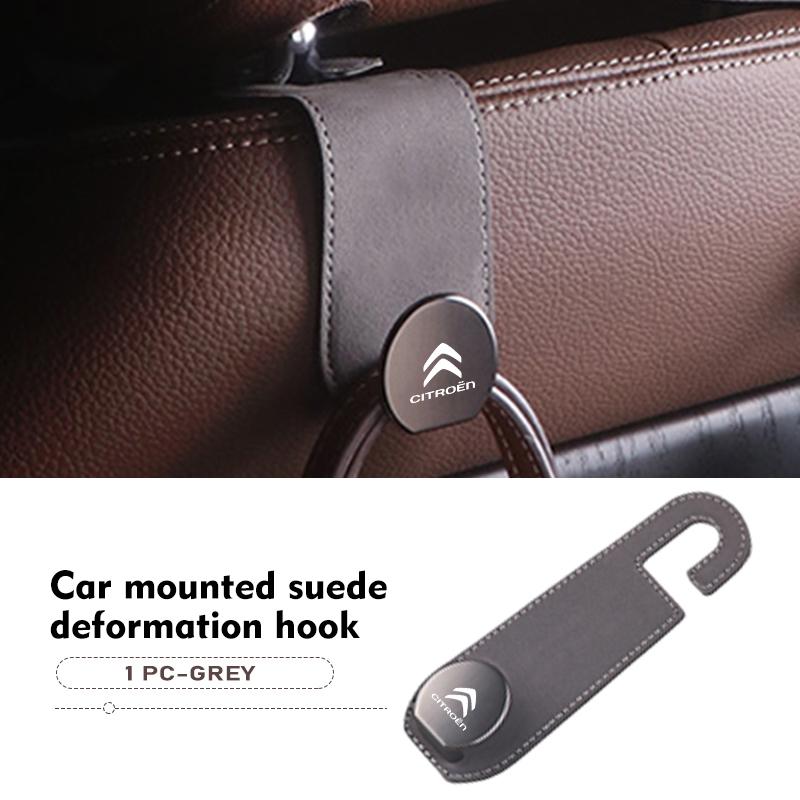 

Suede Car Seat Back Hook Hanger Bag Hook Storage For Citroen C4 C3 C5 C1 C2 C6 C4L DS3 DS4 Berlingo Picasso Jumper