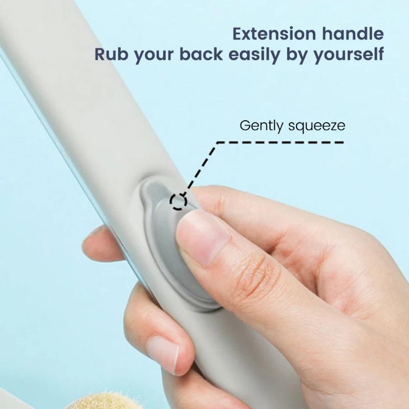 Long Handle Liquid Bath Brush Bathroom Body Brushes Back Body Bath Shower Sponge Exfoliating Scrub Massager Skin Cleaning Tools