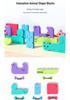 Tetris Kids 3D Animal Shape Wooden Puzzle Blocks
