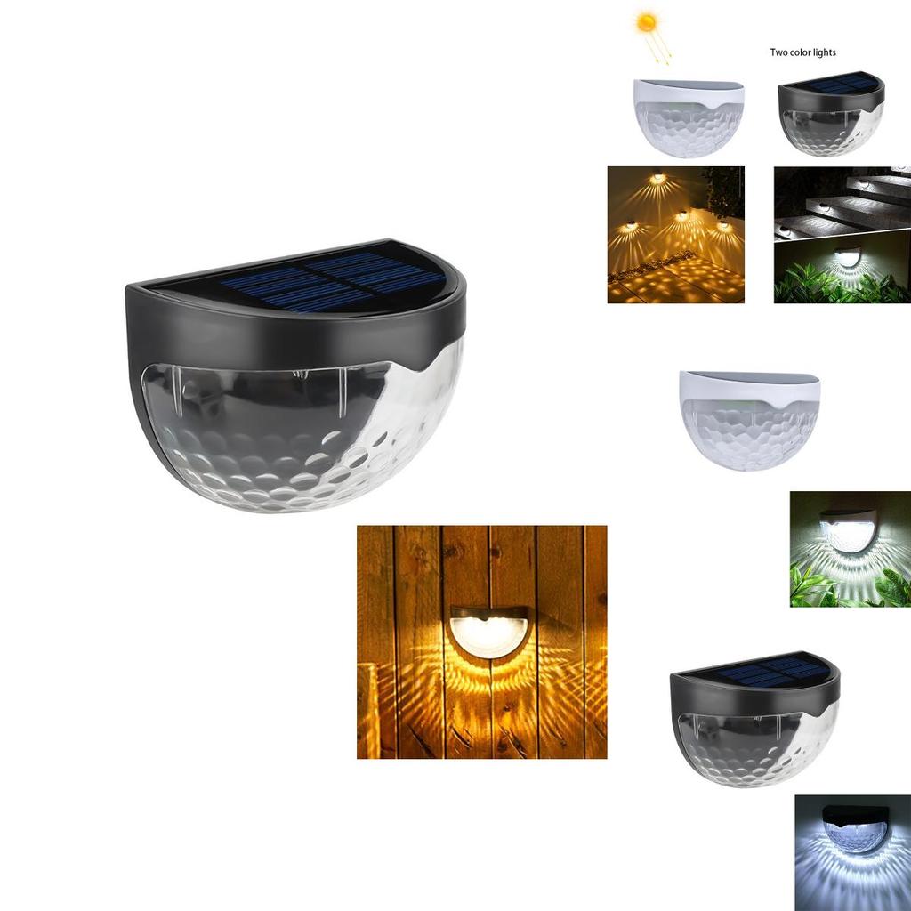 Solar Led Night Light For Outdoor Garden Wall Fence Decor Waterproof And Energy-efficient