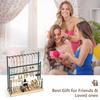Multi-Functional Jewelry Organizer 3-Tier Metal Desktop Stand Earrings Necklaces Cosmetics