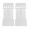 2pcs Multifunctional Design Yarn Gauge Tool Acrylic Material Spinning Control Card  For Spinners