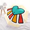 1pc Heart Folding Umbrella , 8 Ribs Casual Durable Lightweight Portable Travelling Umbrella For Men & Women Yy250728116